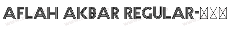 Aflah Akbar Regular字体转换